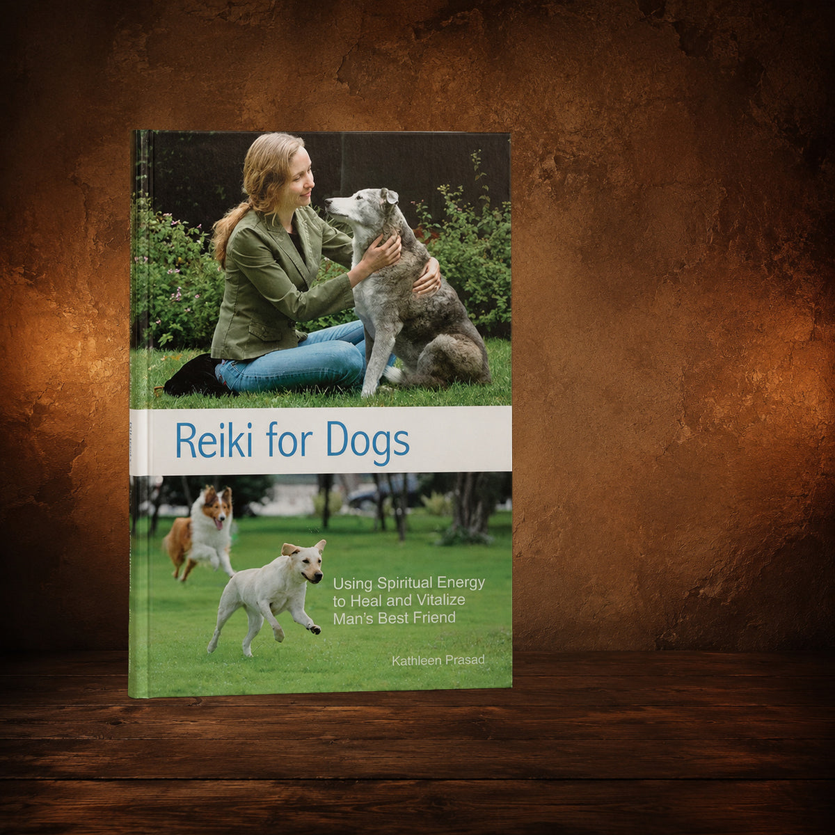 The Quiet Paw — Reiki for Dogs on an antique Pate’s Pugorium backdrop