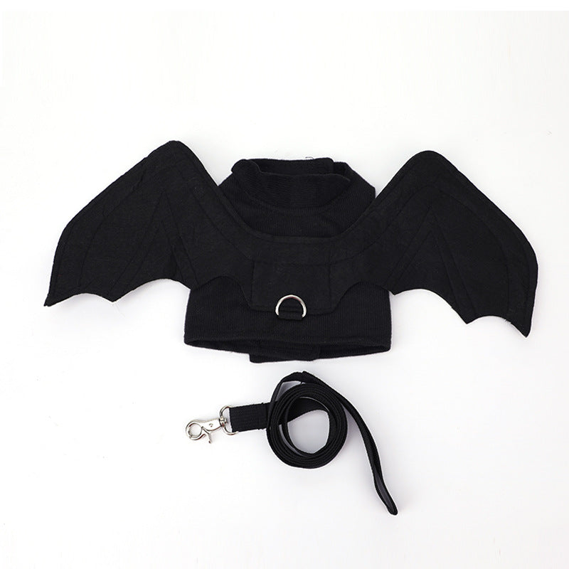 Black Bat Pet Costume Wings