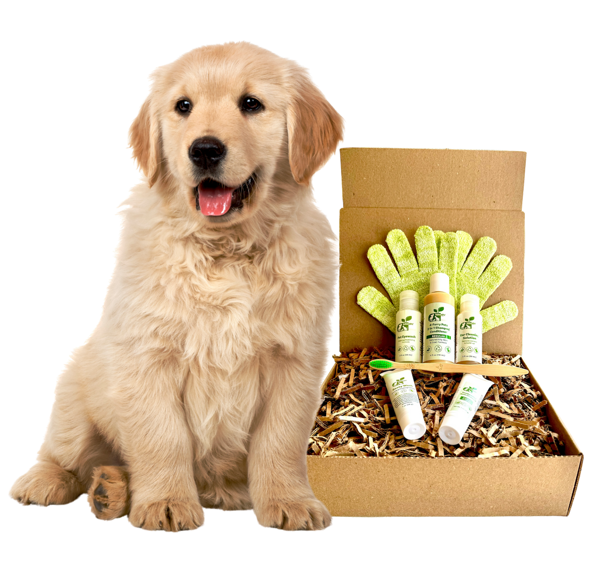 ReNewedPet 4-Furry Dogs Restorative Grooming Kit