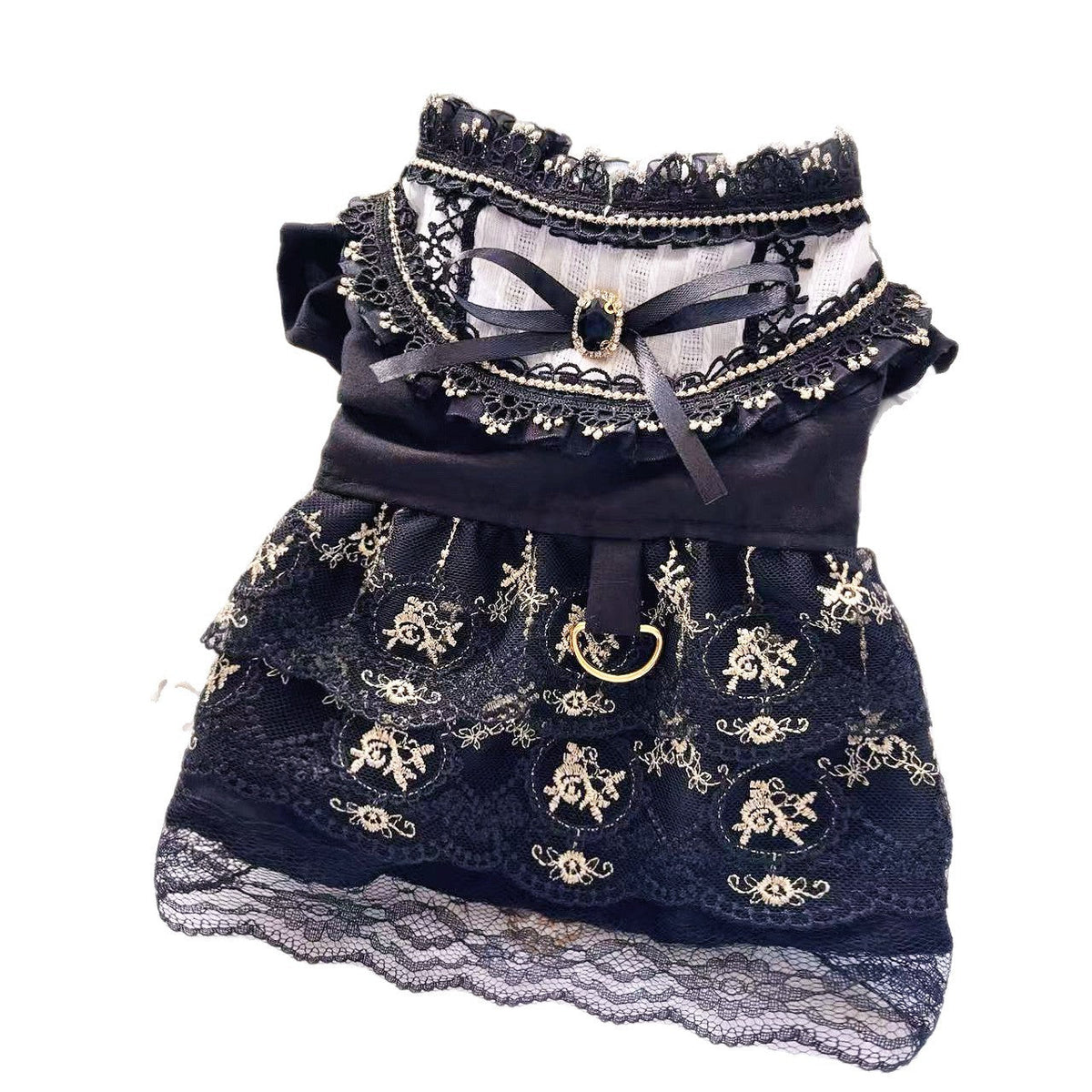 Gothic Gold Pet Dress
