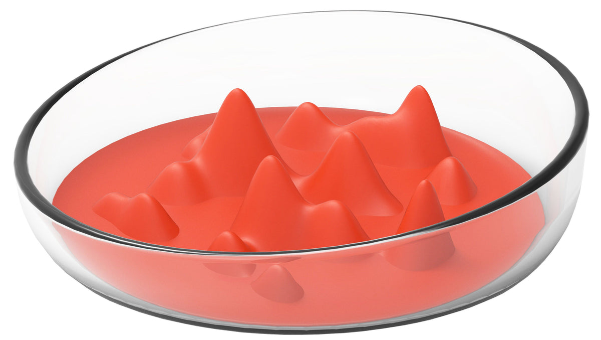Pet Life Cirlicue Mountain Slow Feeder Bowl