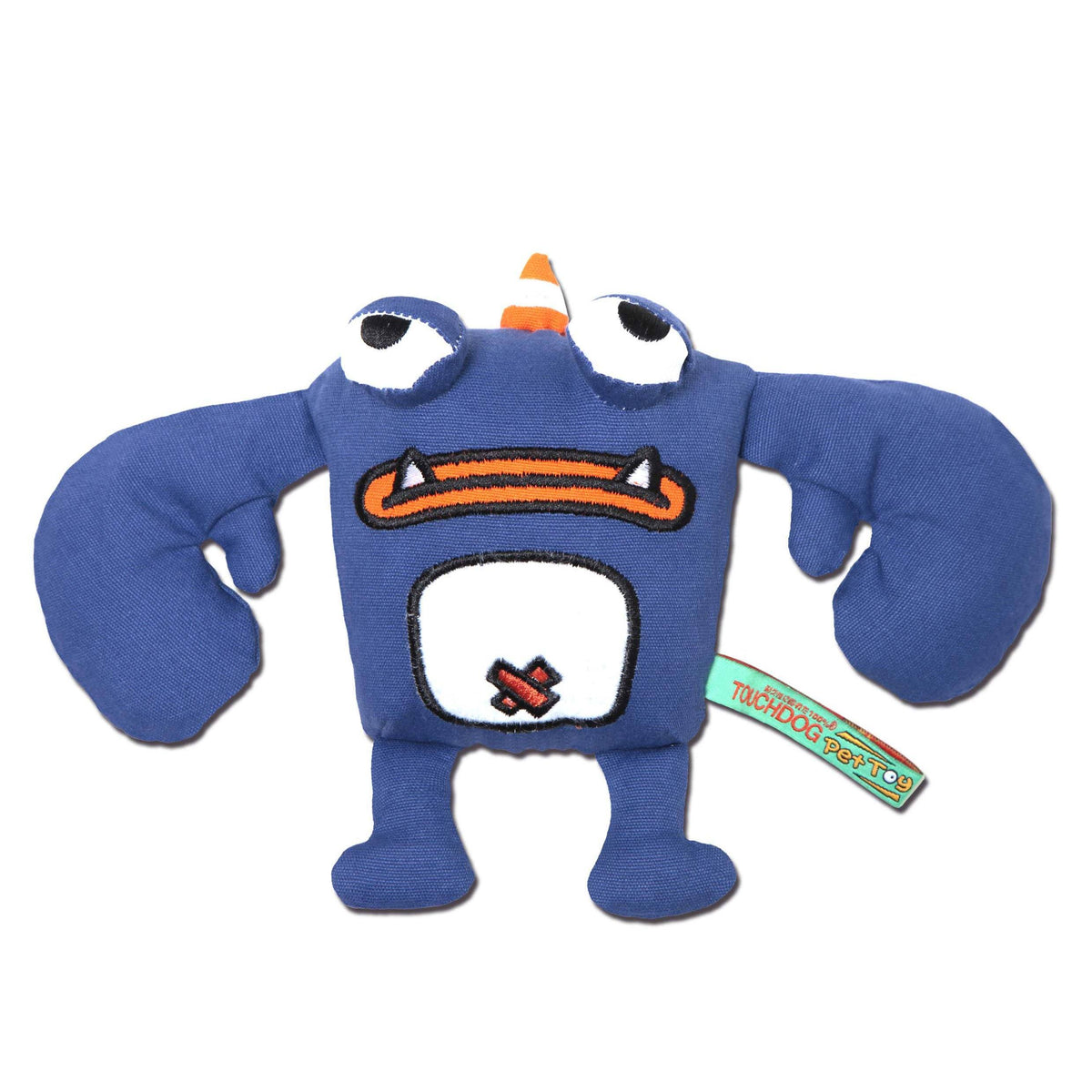 Touchdog Wing-Armed Monster Plush Toy — Dark Blue