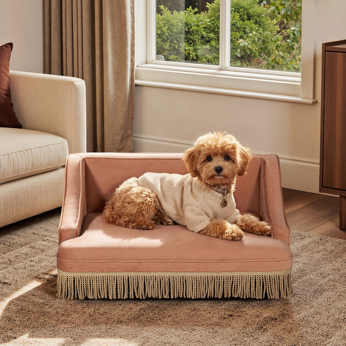 The Duchess — Fringed Pet Sofa