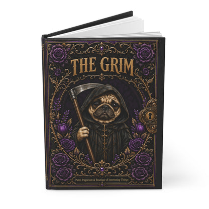 The Grim — Gothic Pug Hardcover Journal
