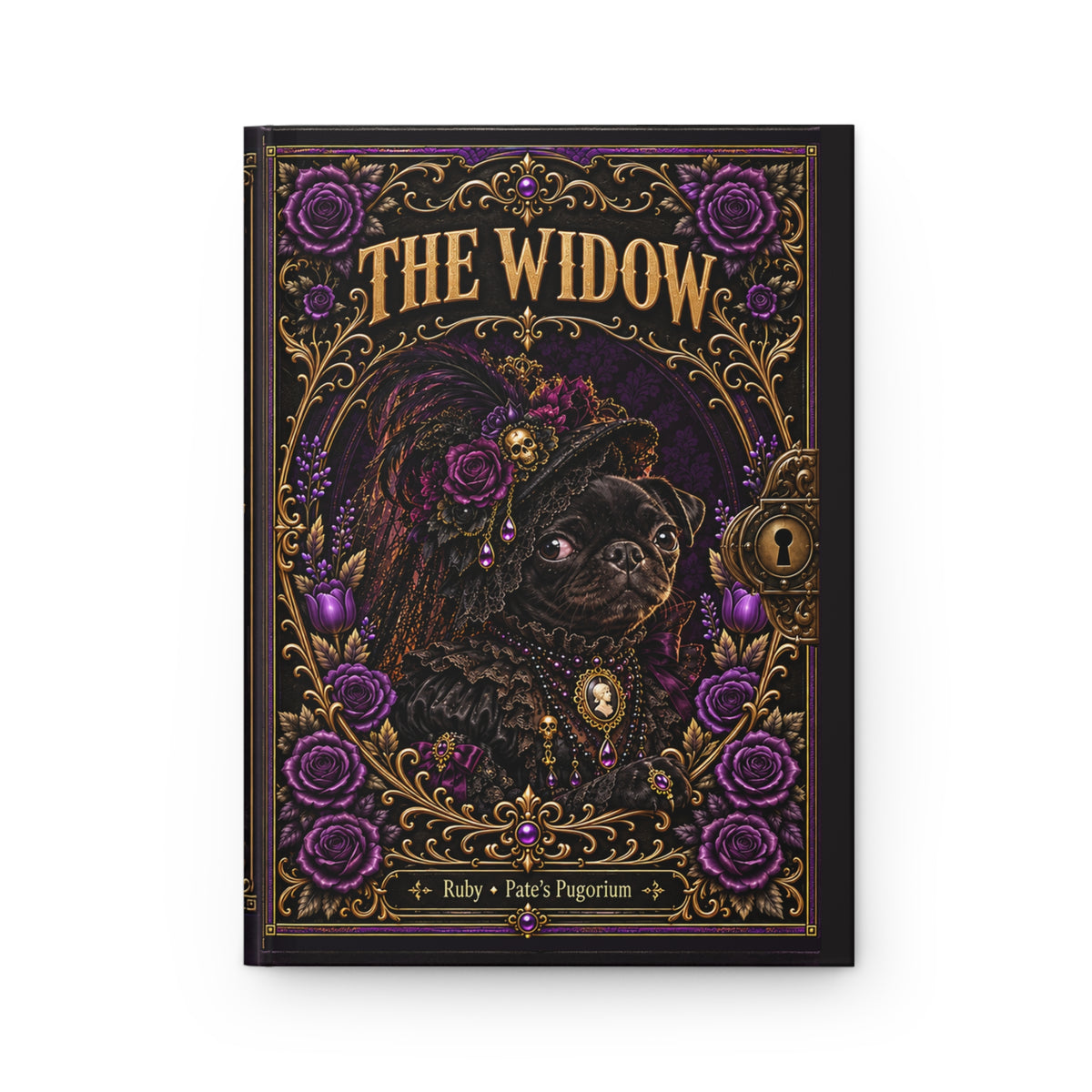 The Widow — Gothic Pug Hardcover Journal