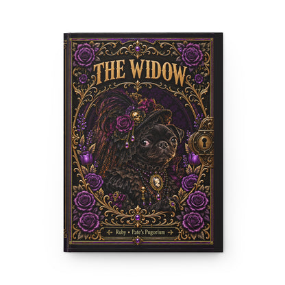 The Widow — Gothic Pug Hardcover Journal