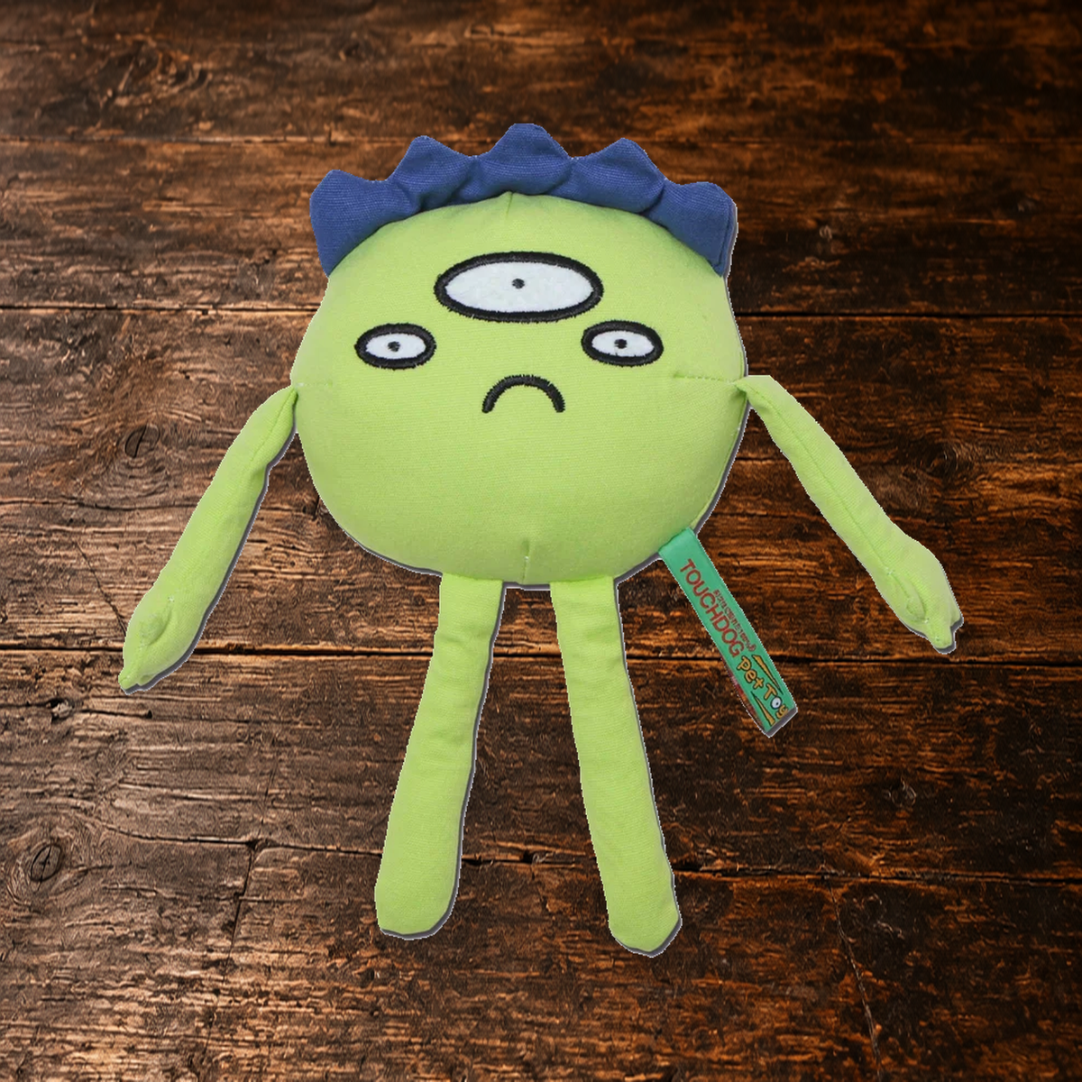 Touchdog Three-Eyed Alien Plush Toy