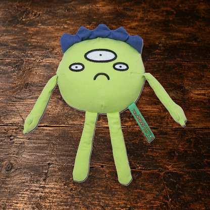 Touchdog Three-Eyed Alien Plush Toy