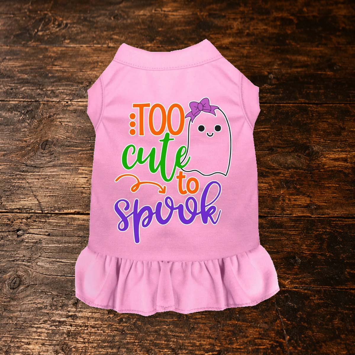 Too Cute to Spook — Girly Ghost Pet Dress