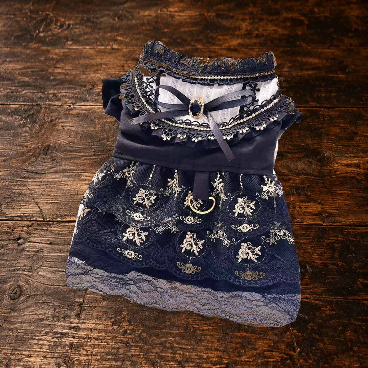 Gothic Gold Pet Dress