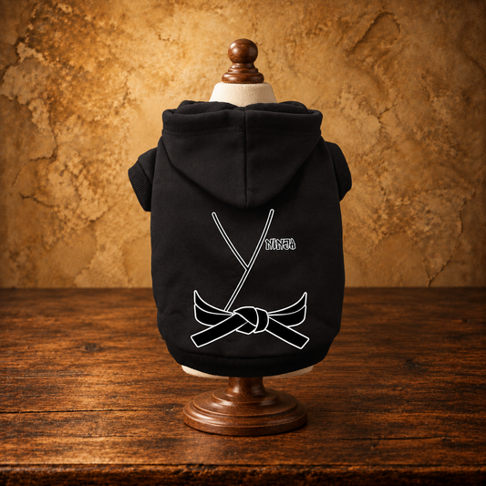 Ninja Costume Pet Hoodie — antique display