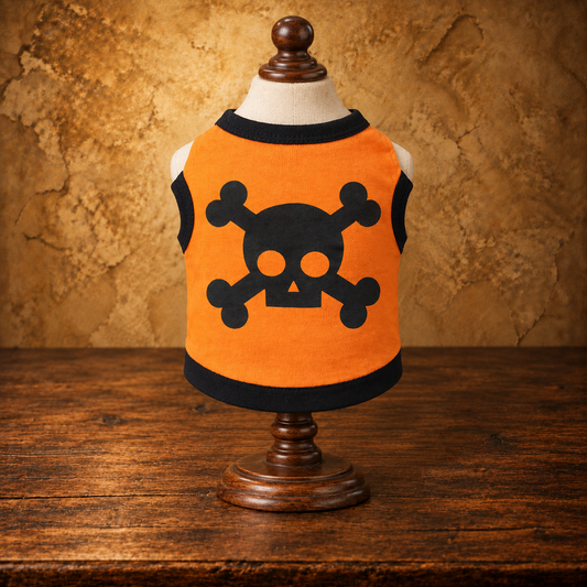 Skull & Bones Pet Costume Tank — antique display
