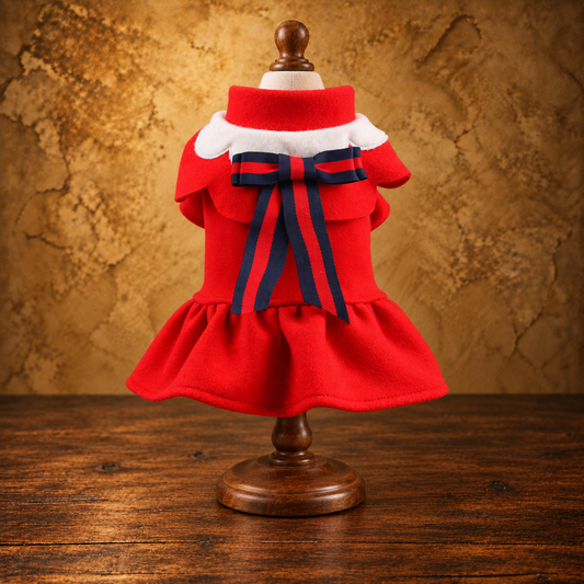 Petcircle British School Uniform Pet Dress — antique display