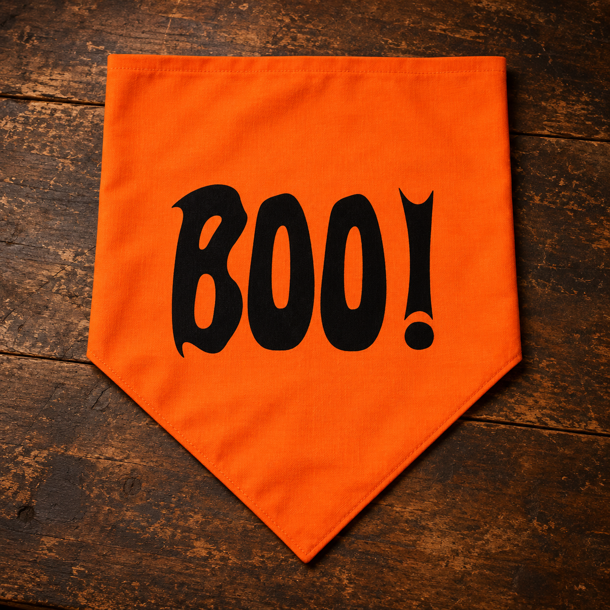 Boo Pet Bandana — antique display