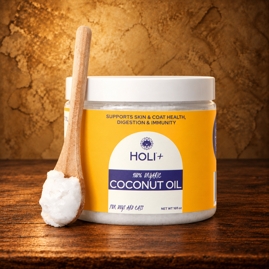 Organic Virgin Coconut Oil for Dogs & Cats — antique display