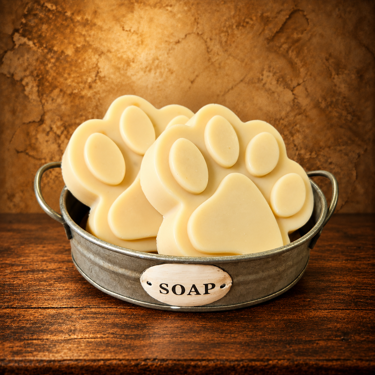 Big Paw Goat Milk Dog Shampoo Bar — antique display