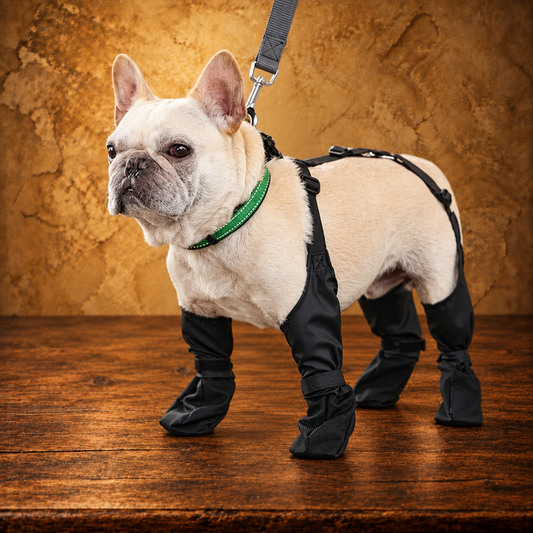 Adjustable Waterproof Dog Boots — antique display