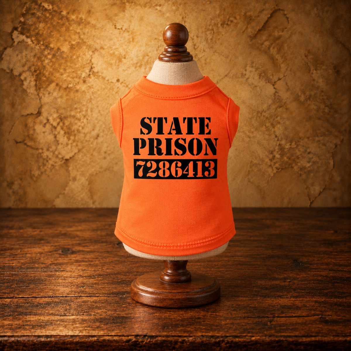 Inmate Costume Pet Shirt — antique display