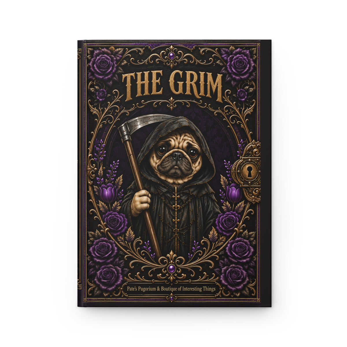 The Grim — Gothic Pug Hardcover Journal