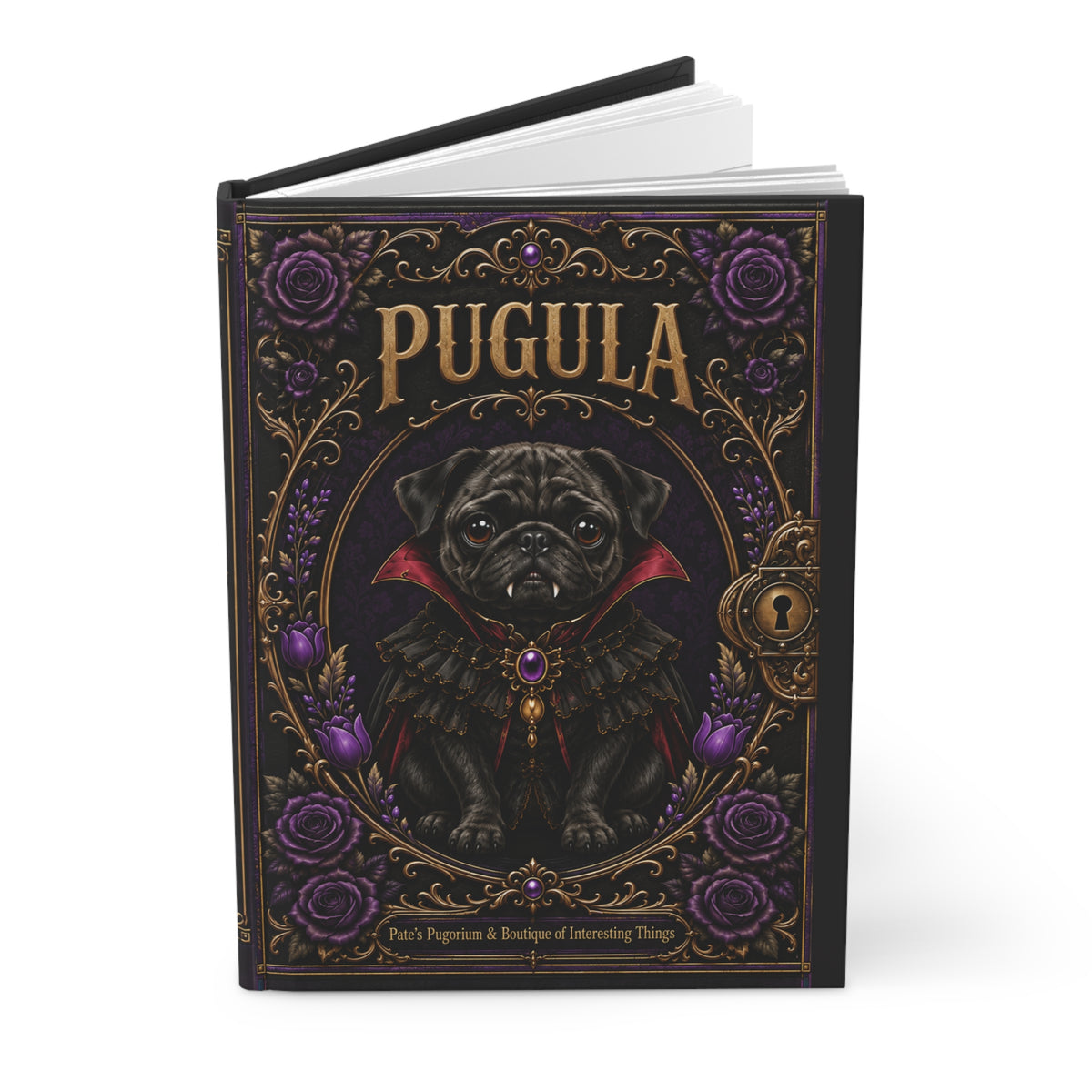 Pugula — Vampire Pug Hardcover Journal