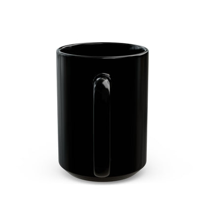 Pugula — Purple Stay Curious Black Mug, 15oz product view