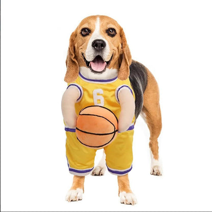 Basketball Dog Costume with Ball