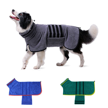 Adjustable Pet Drying Bathrobe