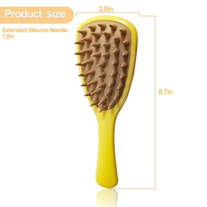 Silicone Pet Shampoo Brush with Handle