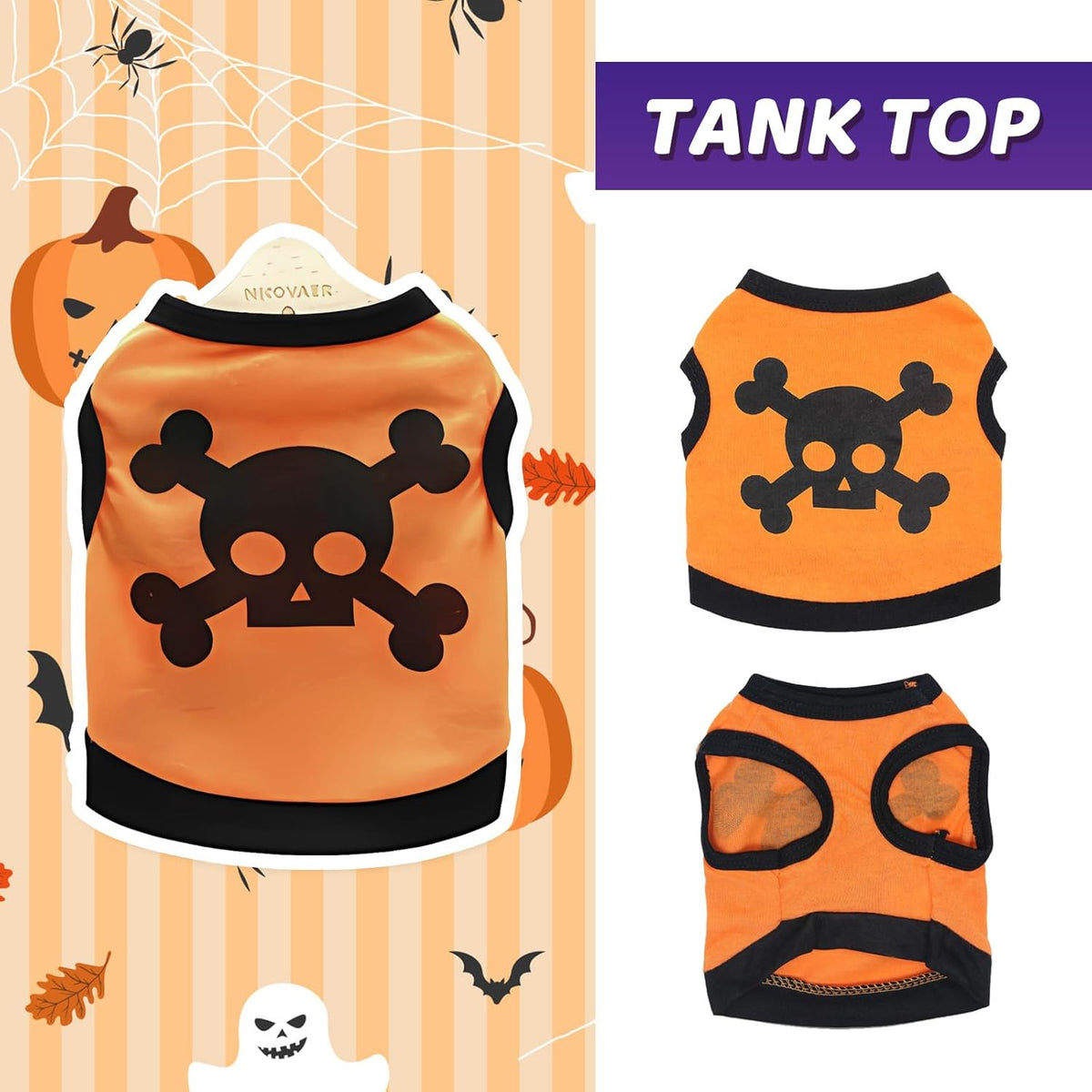 Skull & Bones Pet Costume Tank