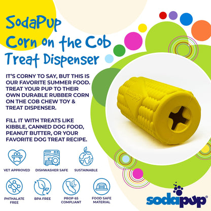 Corn on the Cob Dog Treat Toy