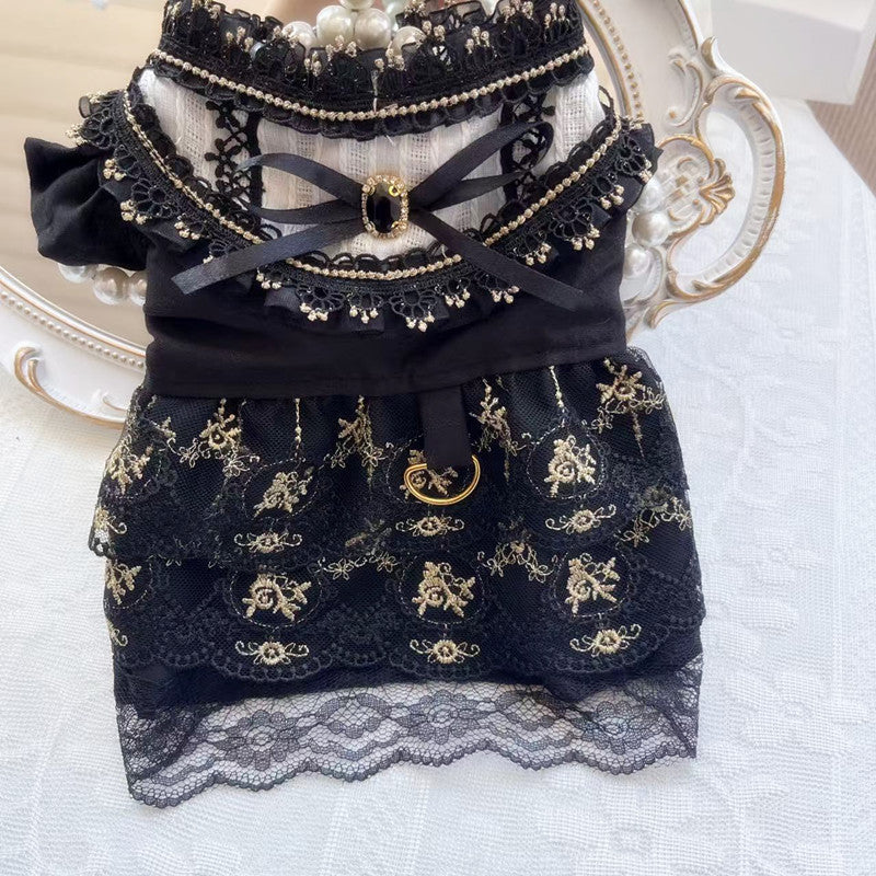 Gothic Gold Pet Dress