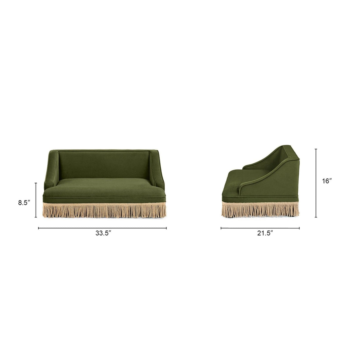 The Duchess — Fringed Pet Sofa