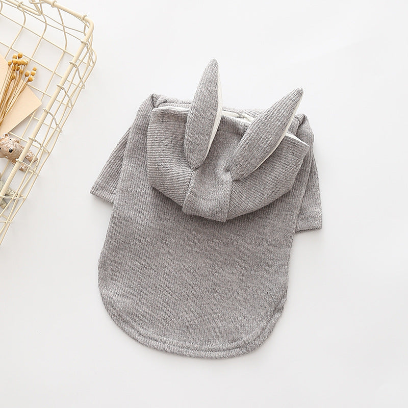 Rabbit Ear Knitted Dog Sweater