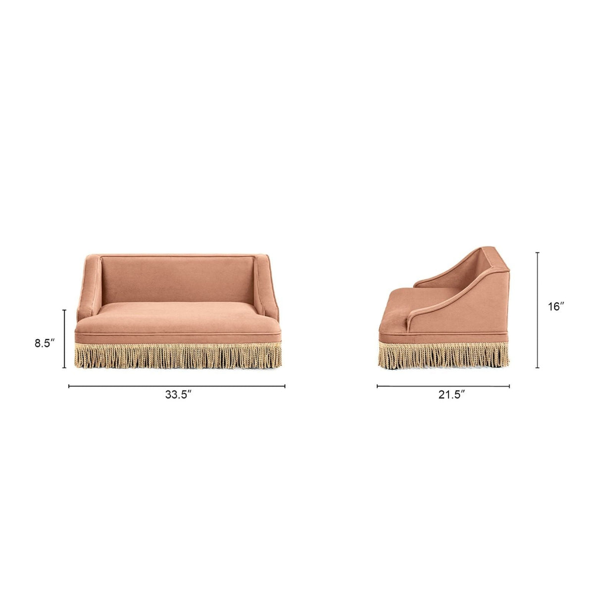 The Duchess — Fringed Pet Sofa