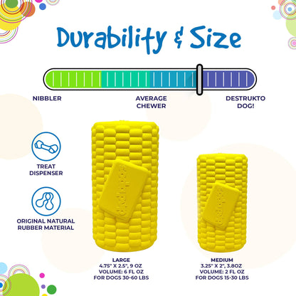 Corn on the Cob Dog Treat Toy