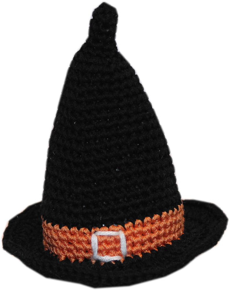 Halloween Witch Hat Crocheted Pet Toy