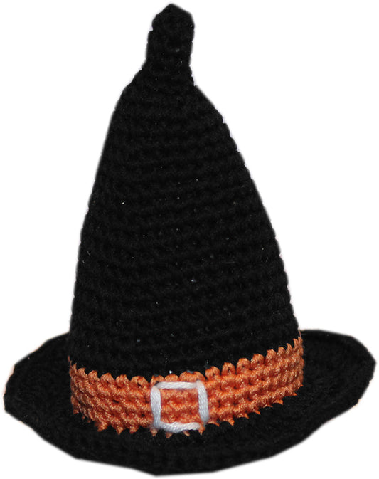 Halloween Witch Hat Crocheted Pet Toy