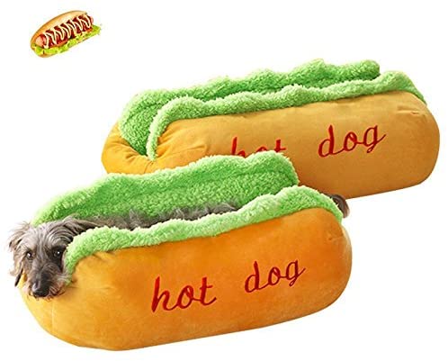 The Frankfurter Fainting Couch — Hot Dog Pet Bed