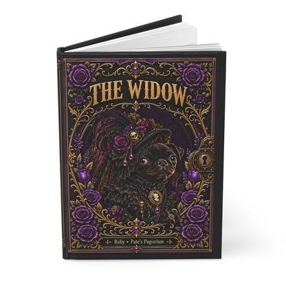 The Widow — Gothic Pug Hardcover Journal