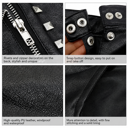 The Midnight Rebel — Studded Dog Jacket