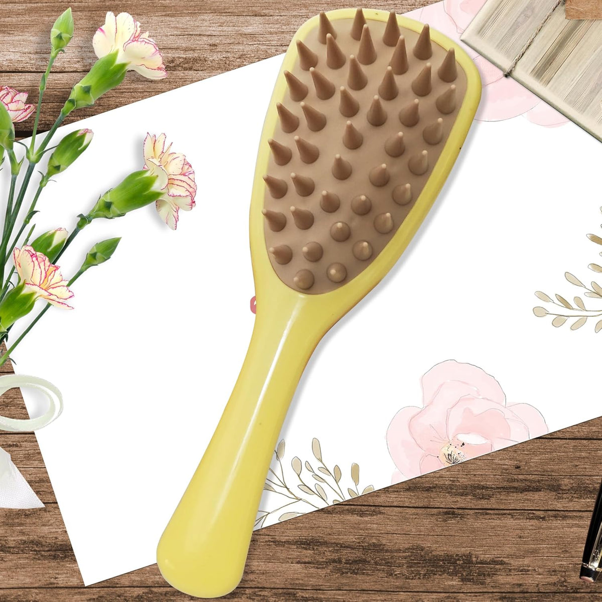 Silicone Pet Shampoo Brush with Handle