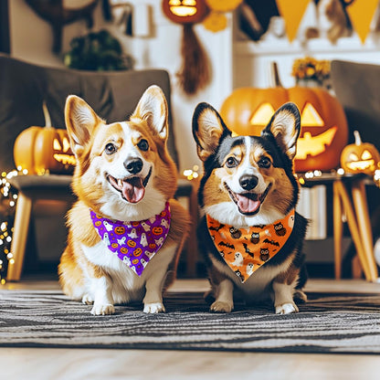 Raisingwell Halloween Dog Bandana — Large