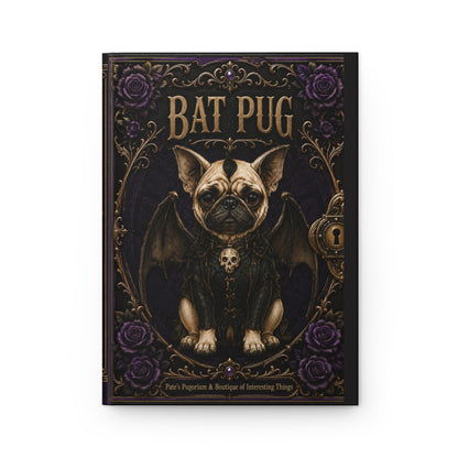 Bat Pug — Winged Gothic Hardcover Journal