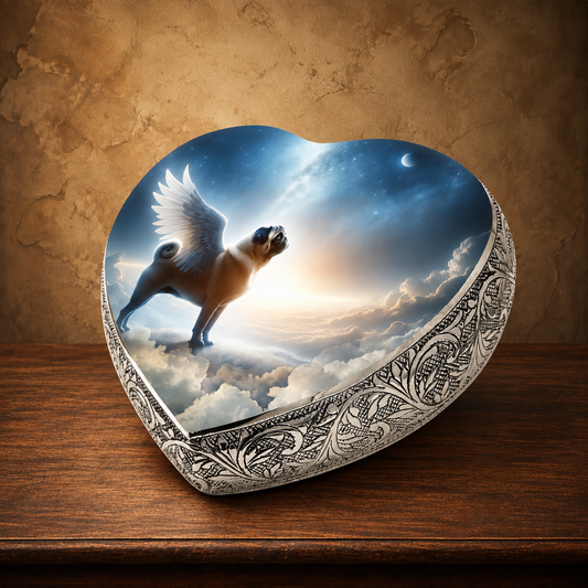 The Astral Familiar — Pug Memorial Urn