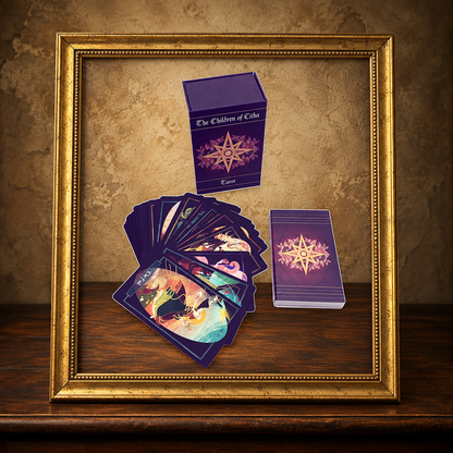 Children of Litha — Black Tarot & Book Set