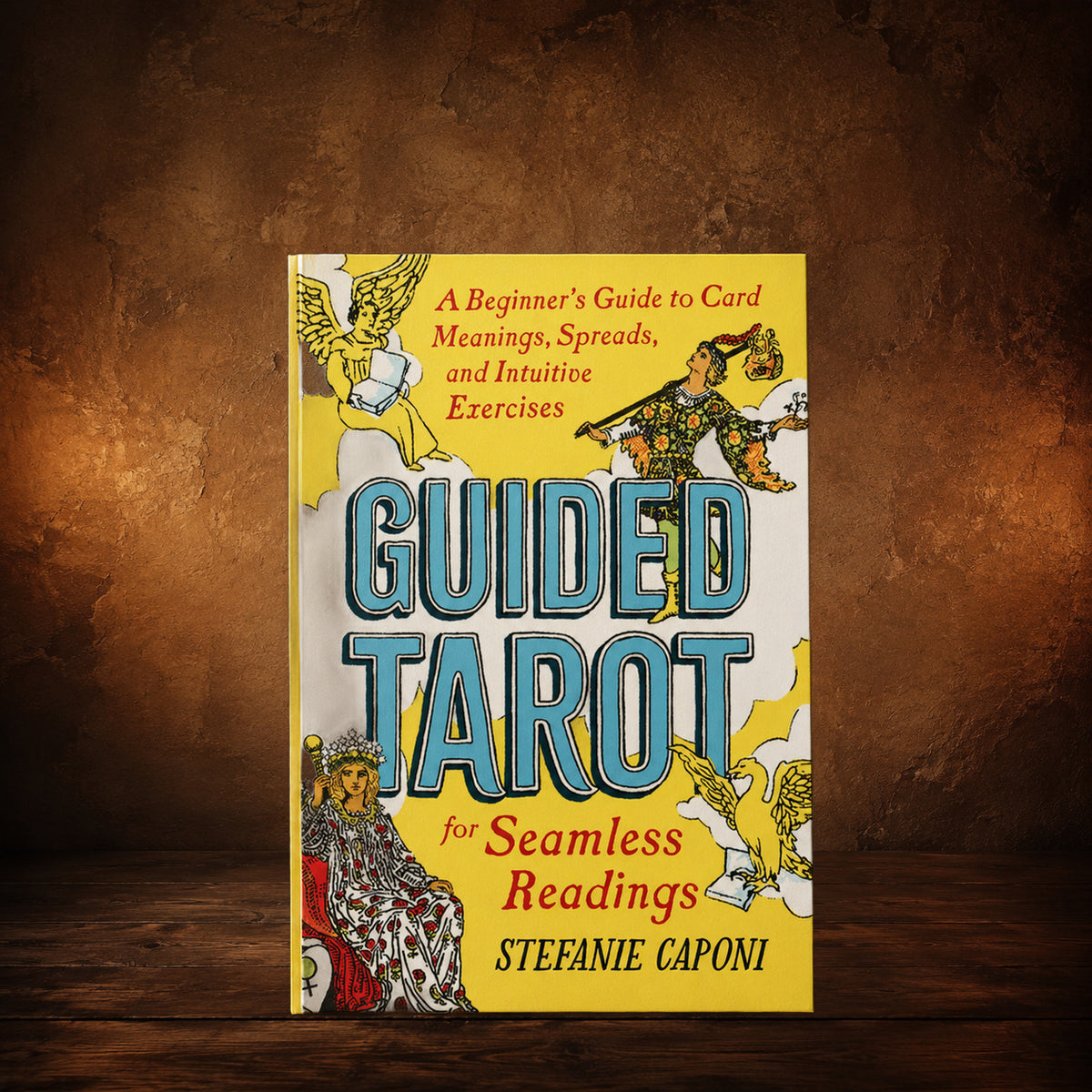 The Open Hand — A Beginner’s Guide to Tarot on an antique Pate’s Pugorium backdrop