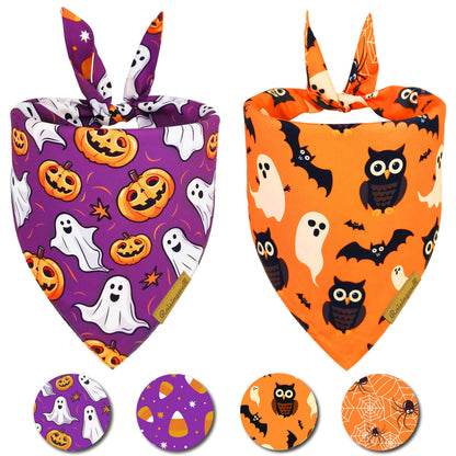 Raisingwell Halloween Dog Bandana — Large