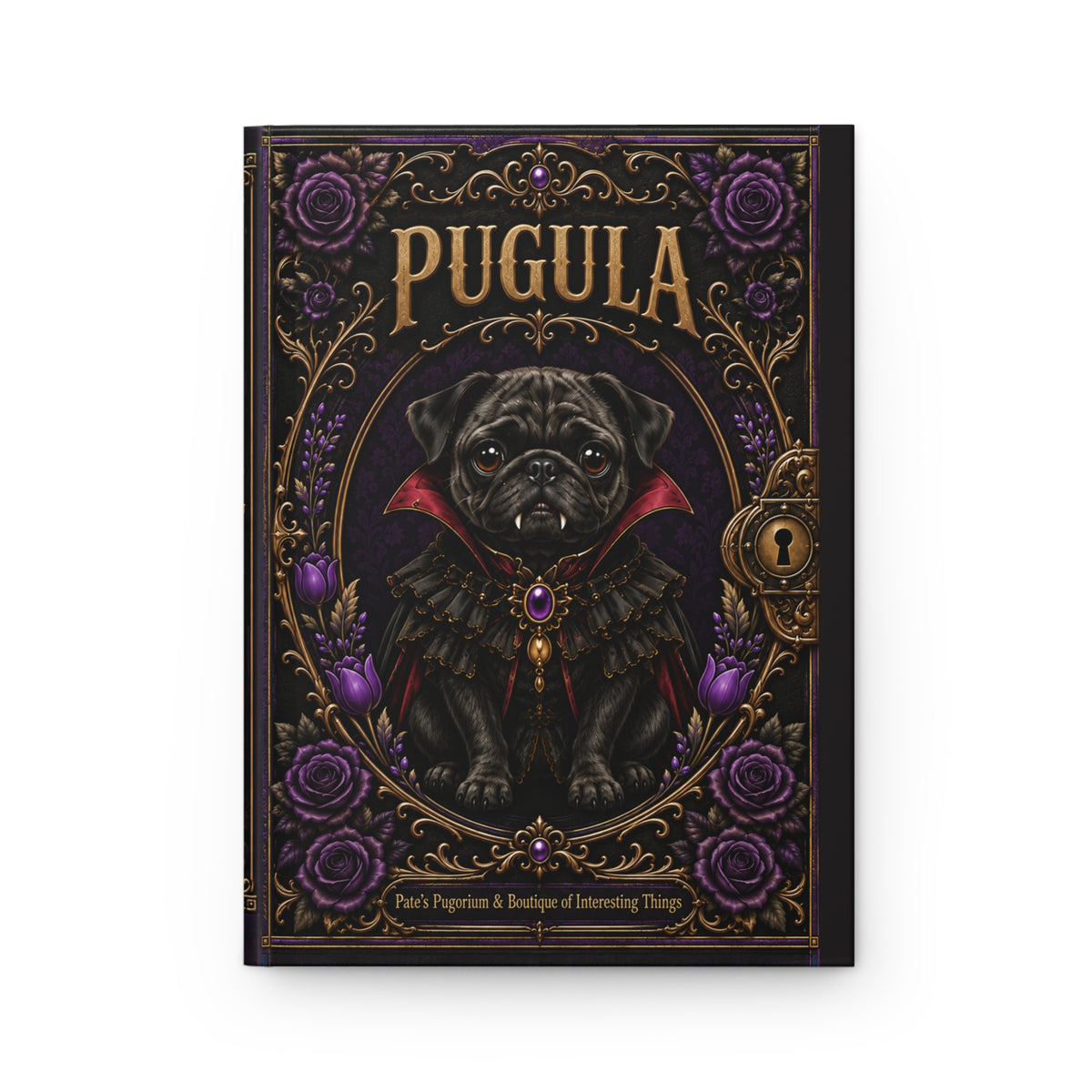 Pugula — Vampire Pug Hardcover Journal
