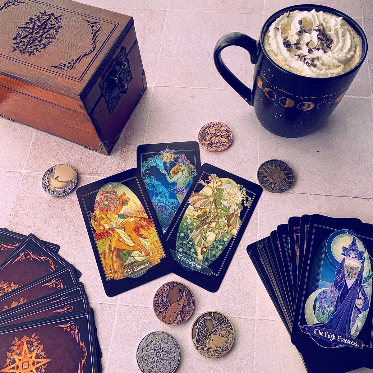 Children of Ostara — Limited Gold Tarot & Book Set