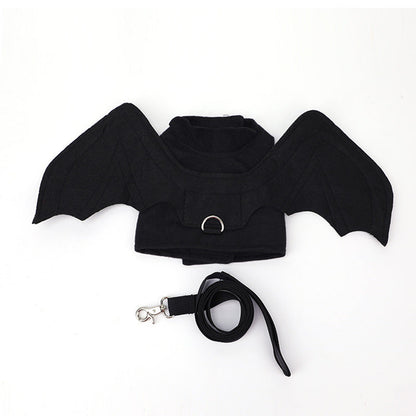 Black Bat Pet Costume Wings